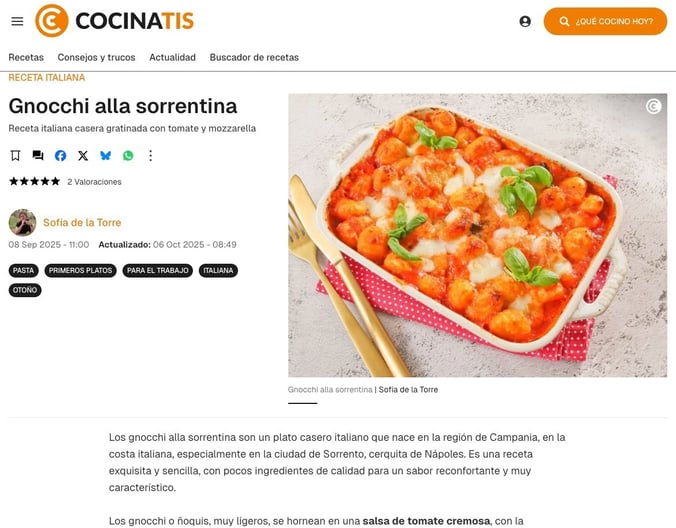 receta web Cocinatis