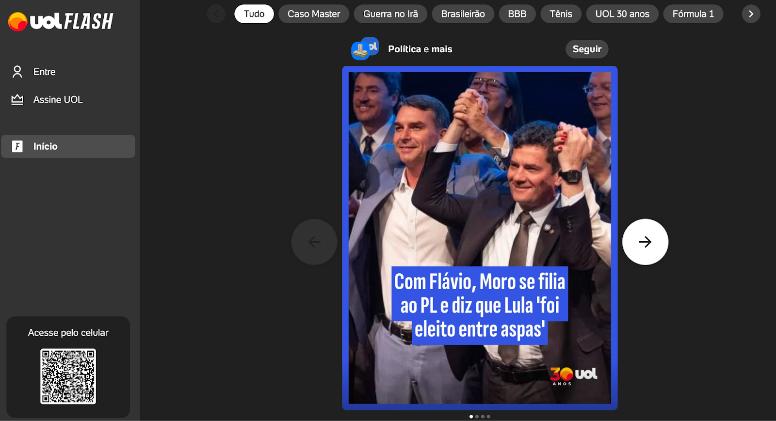 captura de UOL Flash