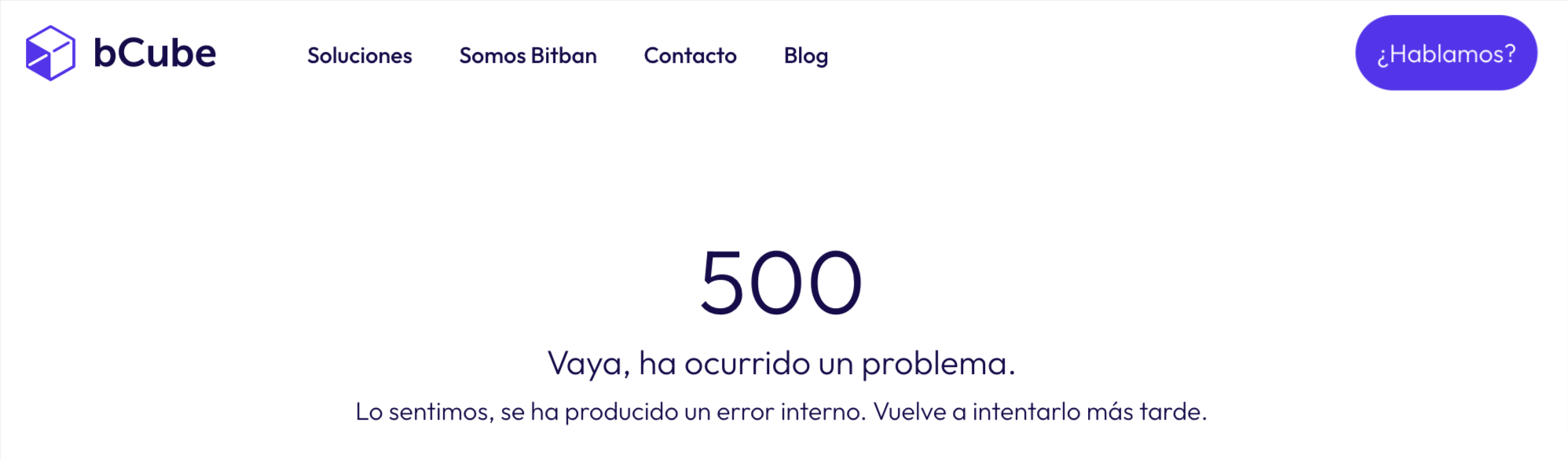 Error 500 Bitban